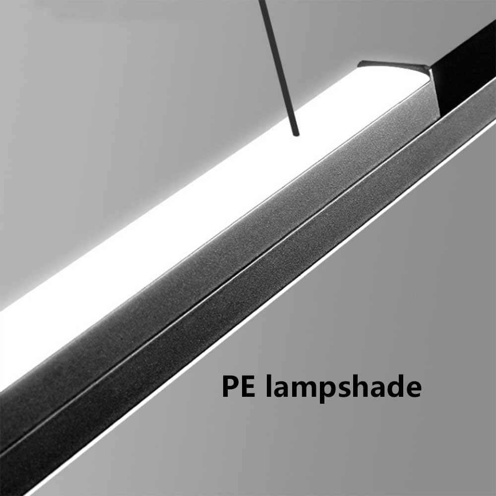 Sufitowe oprawy oświetleniowe wiszące Długa, liniowa, ściemnialna lampa wisząca LED 3000-6000 K Oświetlenie wiszące Kreatywne oświetlenie Dekoracja do jadalni Sypialnia Wyspa kuche