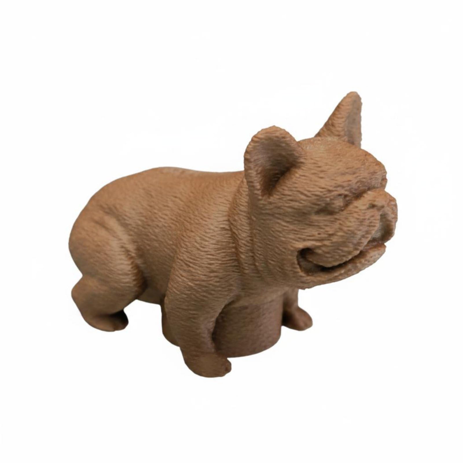 Funny Design French Bulldog-Design Toothpaste Cap Novelty Design Dog-Shaped Toothpaste Cap Gift Idea French Bulldog-Design Tube Topper Easy to Clean, Brown-image-2