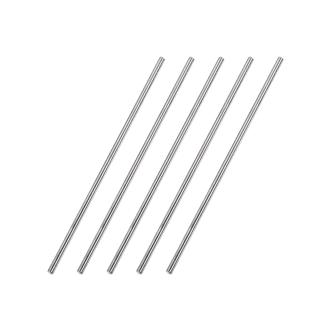 Asta rotonda in acciaio inox 304, 3 mm x 150 mm, 5 pezzi