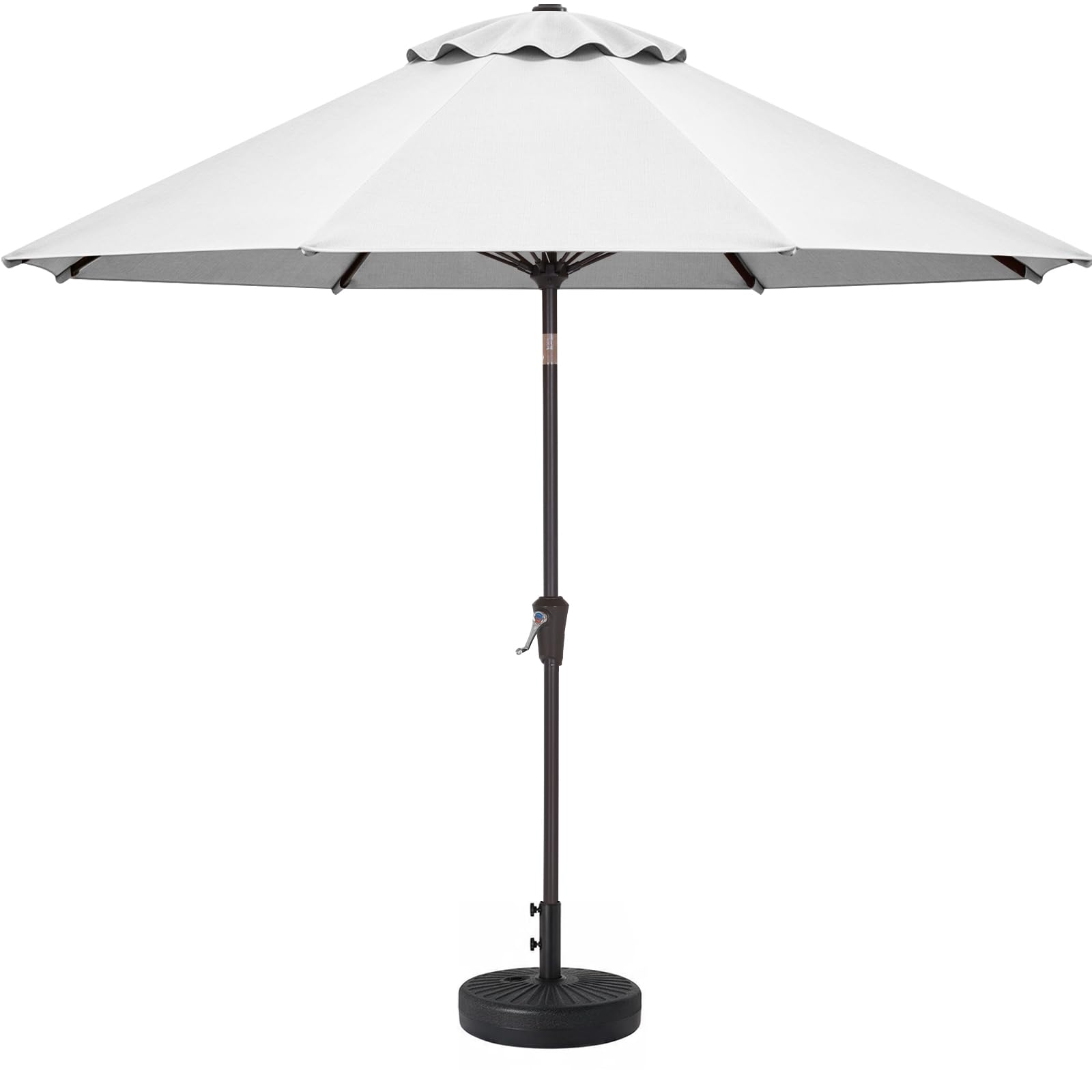 ABCCANOPY 10FT Patio Umbrella Outdoor 8 Ribs Table Umbrella(Capriccio White)