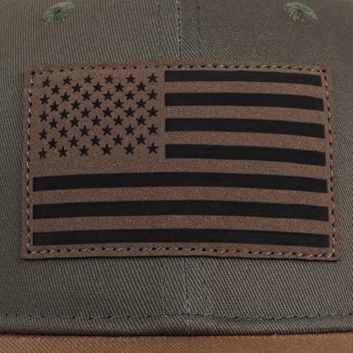 American Flag Trucker Hat - Snapback Hats for Men Women Baseball Cap - Breathable Mesh & Adjustable Fit for Casual Wear - Image 5