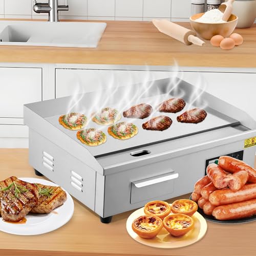 Image of Garvee 21 In Commercial Electric Griddle, Flat Top Grill Countertop Griddle