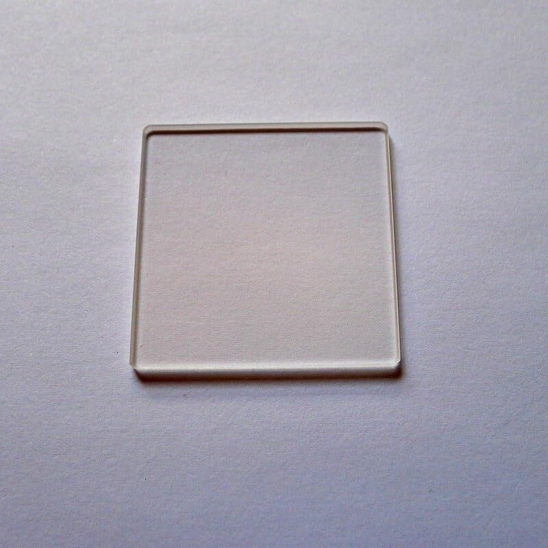Placas de cuarzo cuadradas resistentes al choque térmico de 40x40x3mm