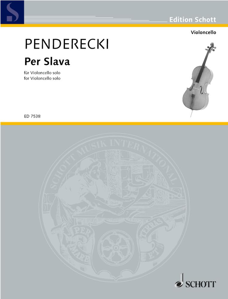 Per Slava: pour violoncelle seul. cello.