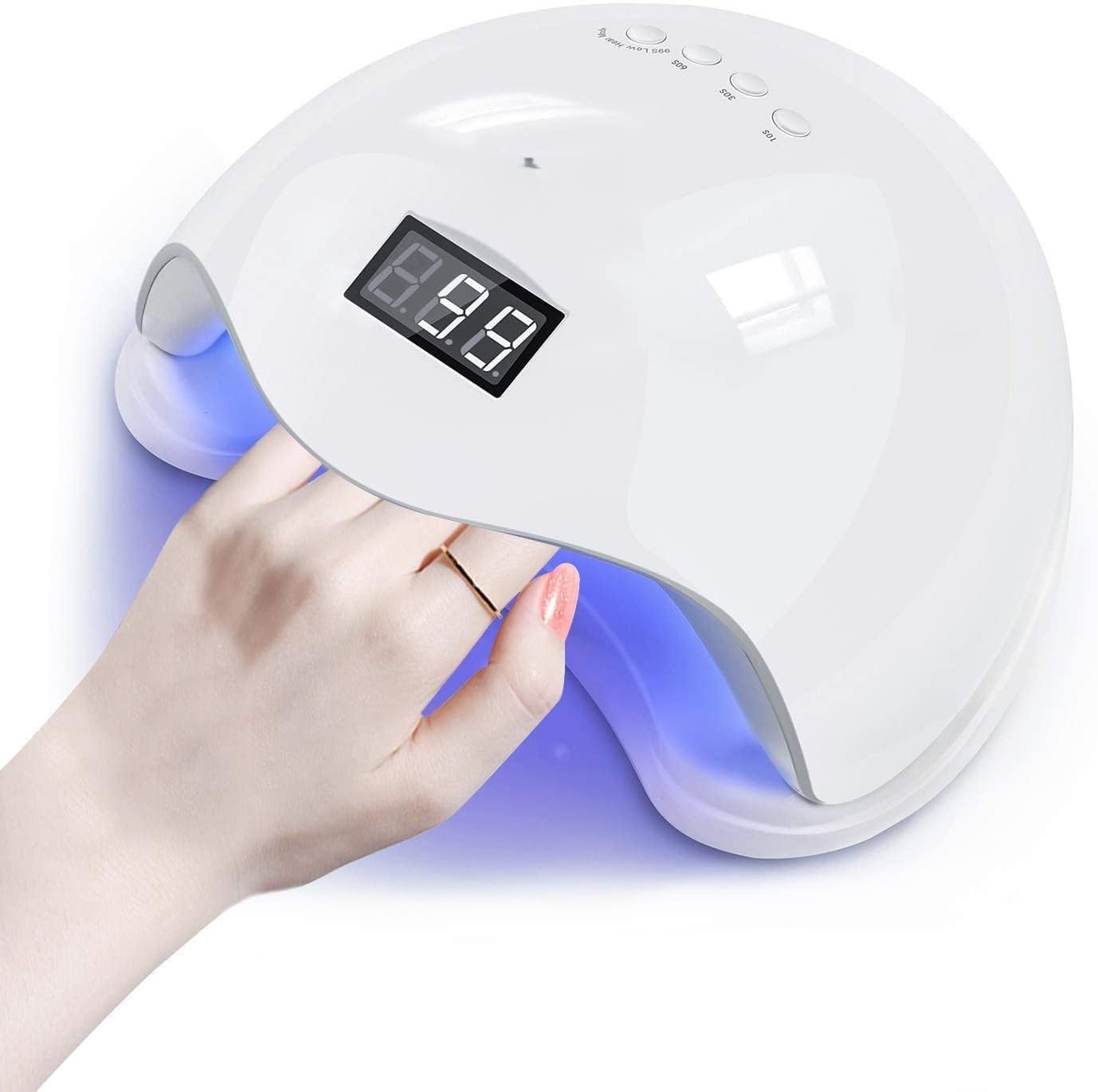 48W LED UV Nail Lamp with Automatic Sensor | 24 LED Nail Dryer for Gel Nail Polish | LCD Display, 10s/30s/60s/99s Timer | Nail Curing Lamp for Manicure & Pedicure | Home & Salon Use-image-11