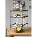HUBERTÂ® Counterop Merchandising Rack with 2-Shelf Rack and Bin Silver Steel - 18