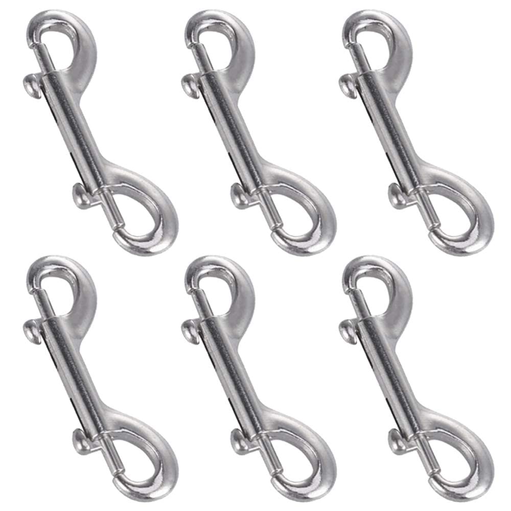 Sponsored Ad – KASTWAVE Double Ended Bolt Snap Hooks, Stainless Steel Double End Heavy Duty Trigger Snaps for Water Bucket/Dog Leash/Pet Feed Bucket/Pet Hammock and More, Pack of 6(3.5inch)