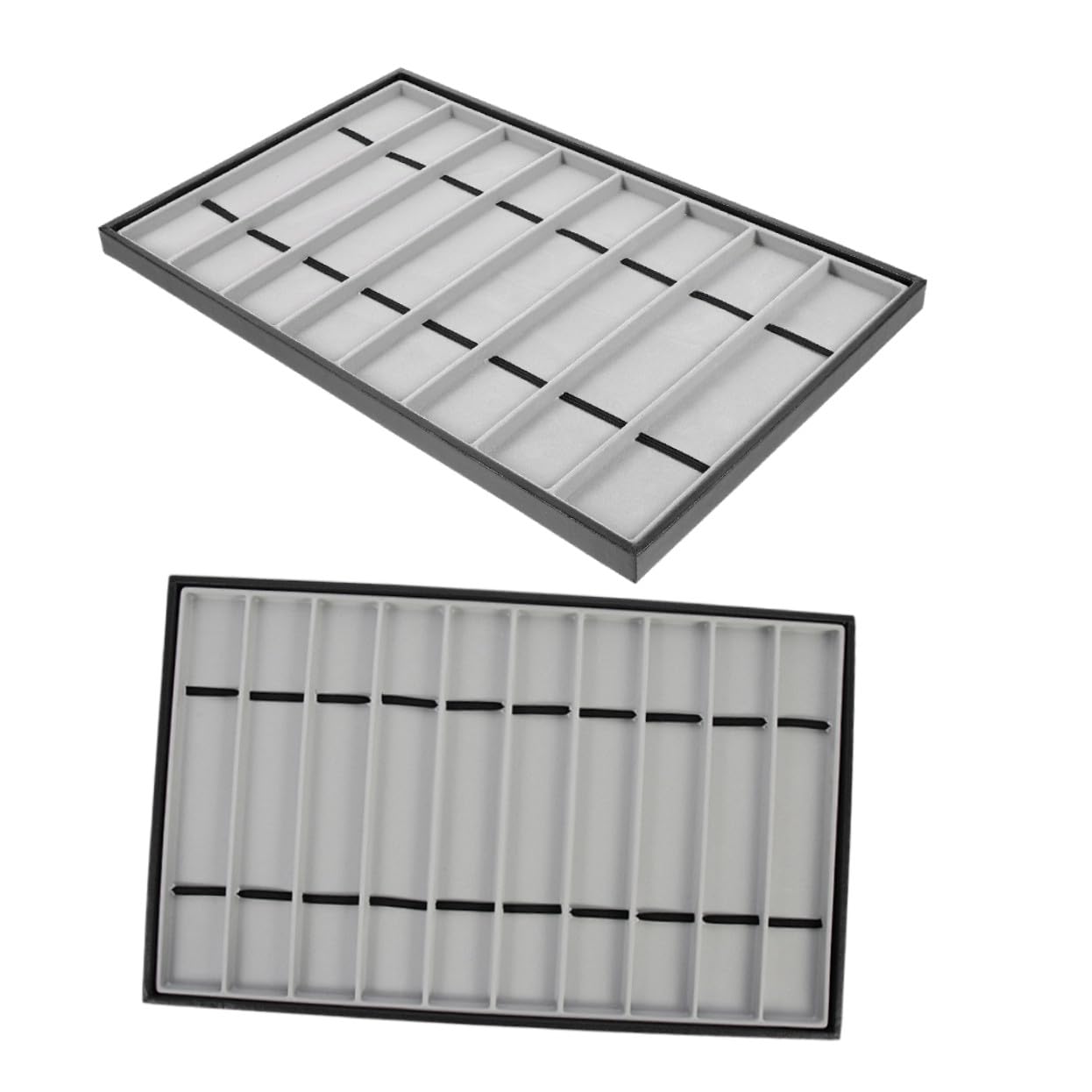 VALICLUD Plateau de Rangement pour Montres Bracelets 2 Pièces en Cuir Mdf
