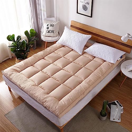 Genérico El colchón Colchón de futón japonés Colchón Plegable cómodo y Antideslizante Colchones Individuales y Dobles Colchón de Camping portátil de Tatami Suave y Transpirable