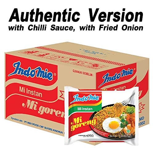 WaNaHong Indomie Mi Goreng Instant Noodles Original Halal (Pack of 40) [Product of Indonesia]