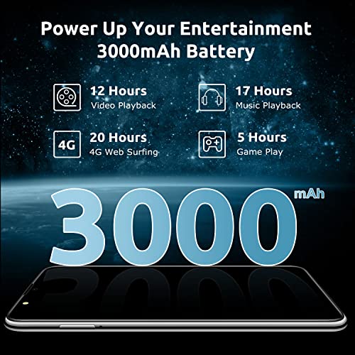 Xgody V40 Unlocked Cell Phones, 6.1 Inch 4G Smartphones, Android 10.0 Os With Free Dual Sim Quad Core, Dual 5Mp Camera, 3000 Mah Battery, Face Unlocking (Blue) #TOP4