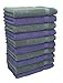 Betz Paquete de 10 Piezas de Toallas para Invitados Juego de Toalla de Lavabo 100% algodón tamaño 30x50 cm Toalla de Mano Premium de Color Morado y Gris Antracita