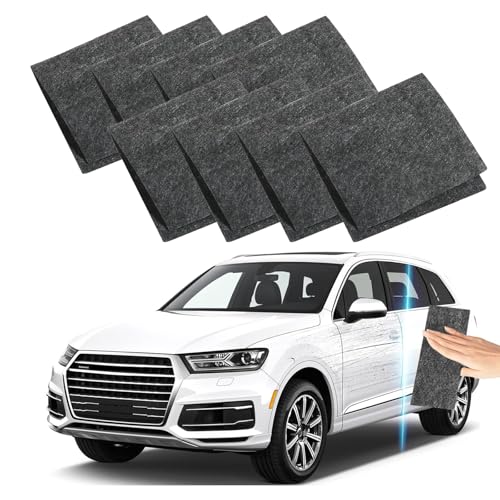 Haoutdory 8 Pezzi Panni Nano Sparkle per Auto, Panni Magici per Rimuovere Graffi e Riparazione Vernice, Riutilizzabili, Compatibili con Tutte le Superfici Della Carrozzeria