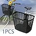 kowaku Bike Basket Storage Basket Cycling Accessories Large Capacity for Mountain Road Bike Picnic Travel Commuting Bicycle Basket, Black