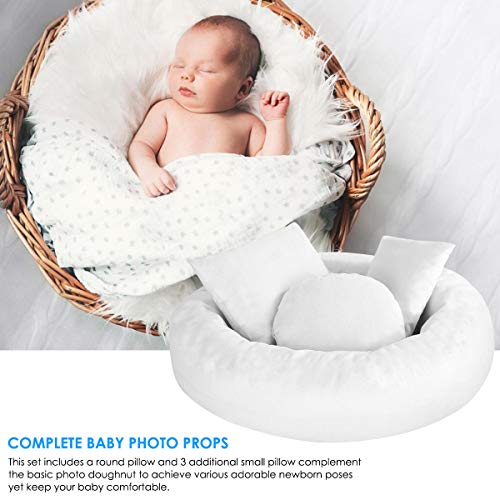 Haokaini 4 STKS Pasgeboren Baby Fotografie Props Donut Kussen Poseren Kussen Baby Mand Filler Kit Halve Maan Poseren… - Image 8