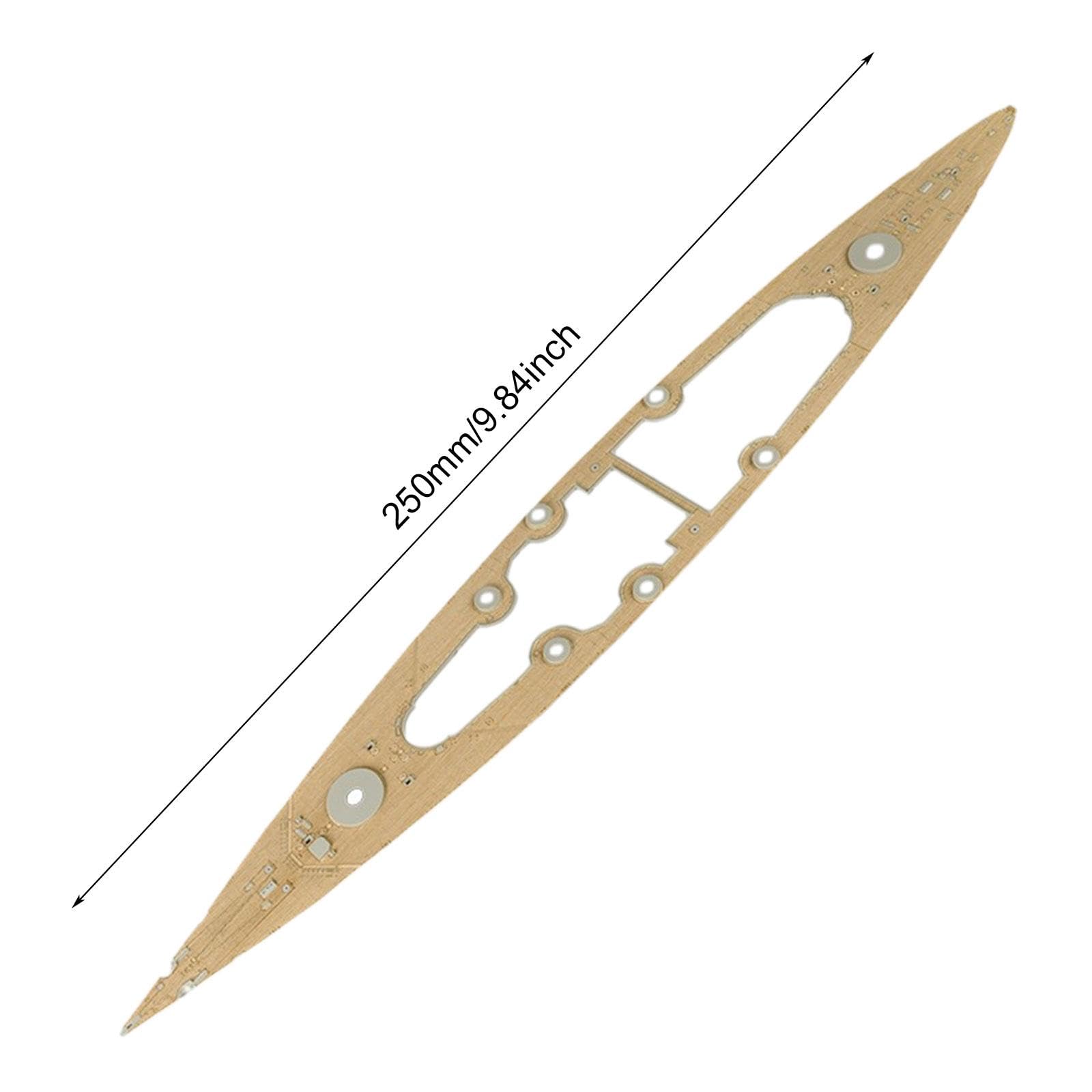 Set di Montaggio di Ricambio Fai da Te per Ponte in Legno per Nave della Marina 03702 in Scala 1:200, per
