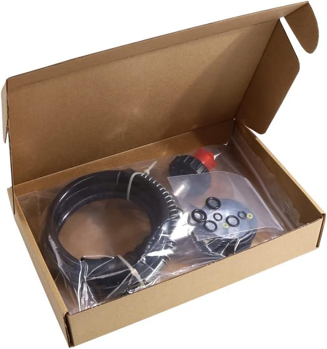 TUXING 5000Psi Scuba Diving Pcp Compressor,Filling Sevice High Pressure Filling Station, with 7/16-20UNF/M16*1.5 End Compressor Filling Valve with Hose (7/16-20UNF)