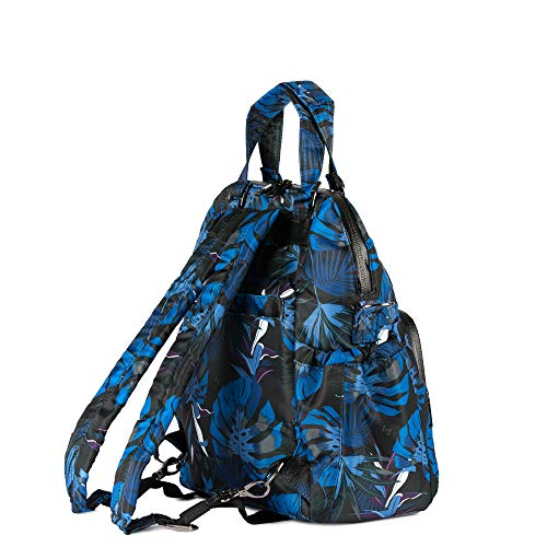 Lug Canter Shoulder Bag, Botanical Black