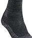 FALKE Herren Wandersocken TK2 Explore M So Wolle Funktionsmaterial antiblasen dick 1 Paar, Grau Asphalt Melange 3180-O, 42-43