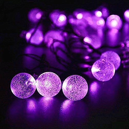 KEEDA Solar Powered Ball String Lights, 20ft 30 LED Waterproof Globe Fairy Lights for Outdoor Yard, Garden, Patio, Wedding - Image 4