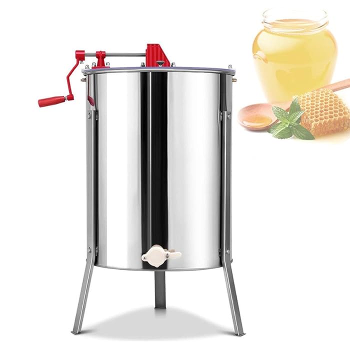 Buy 4 Frames Stainless Steel Manual Crank Honey Extractor, Beekeeping