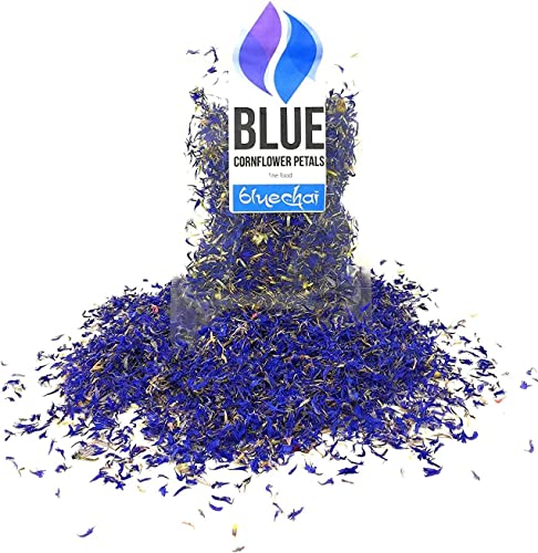Petali Di Fiordaliso Blu Puro - Essiccati, Coltivati In Germania - Fiori Di Erbe Coltivati Naturali Per Lattughe Fatte In Casa, Miscele Di Tè, Sali Da Bagno, Regali, Artigianato (Centaurea Cyanus)
