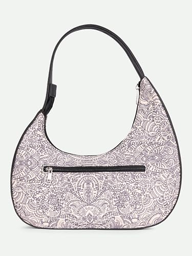 Image of ZOUK Pixi Small Shoulder Bag | Vegan Leather Evening Bag for Women with Shoulder Strap, Zip Closure & Water-Resistant Lining | Stylish Handcrafted Purse |