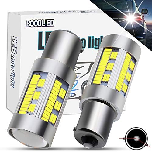 BOODLIED 20Watts No Hyper Flash 1156 P21WY 1141 BAU15S LED Bulbs High Power 4014 105SMD LED Lamps For Reverse Lights,Turn Signal Lights(No Load Resistor Required) ,Xenon White.