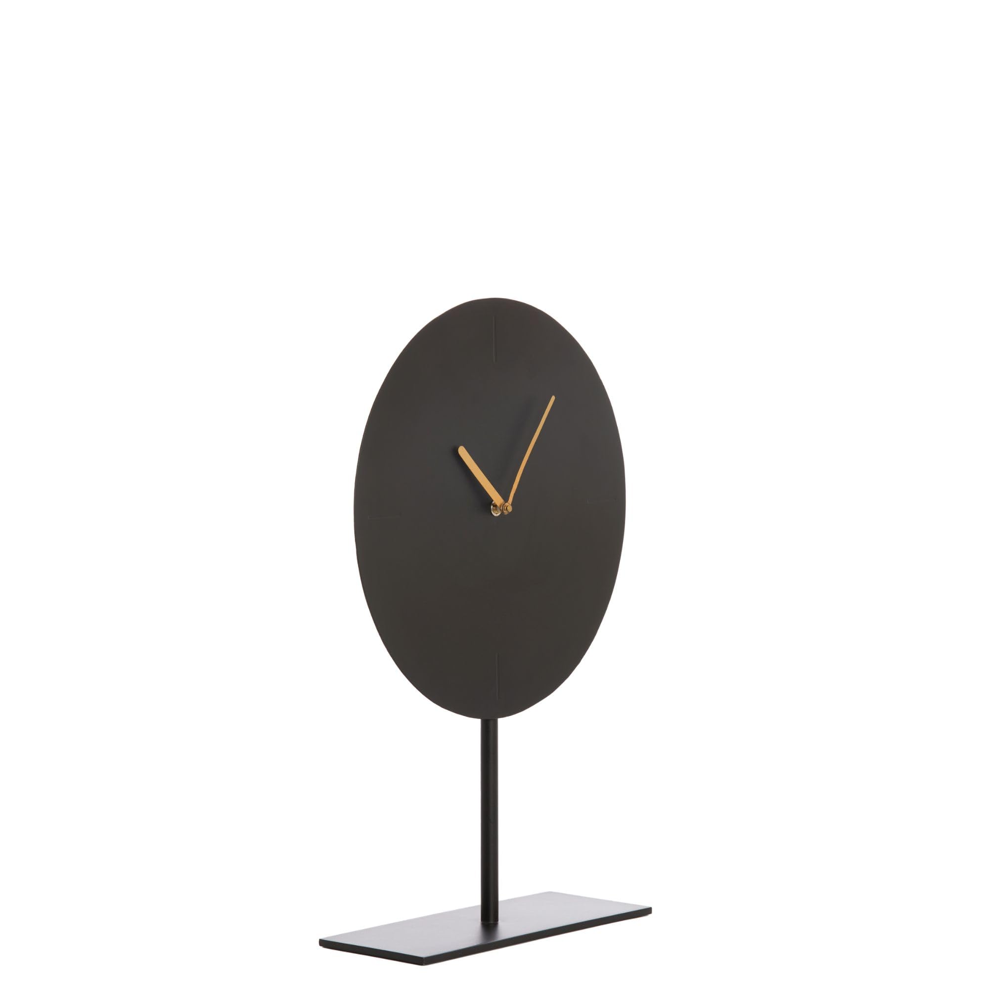 Light & Living Uhr auf Fuß Waiwo - Schwarz/Gold - 30x10x45,5cm - Rund - Metall - Standuhr - Tisch Uhr