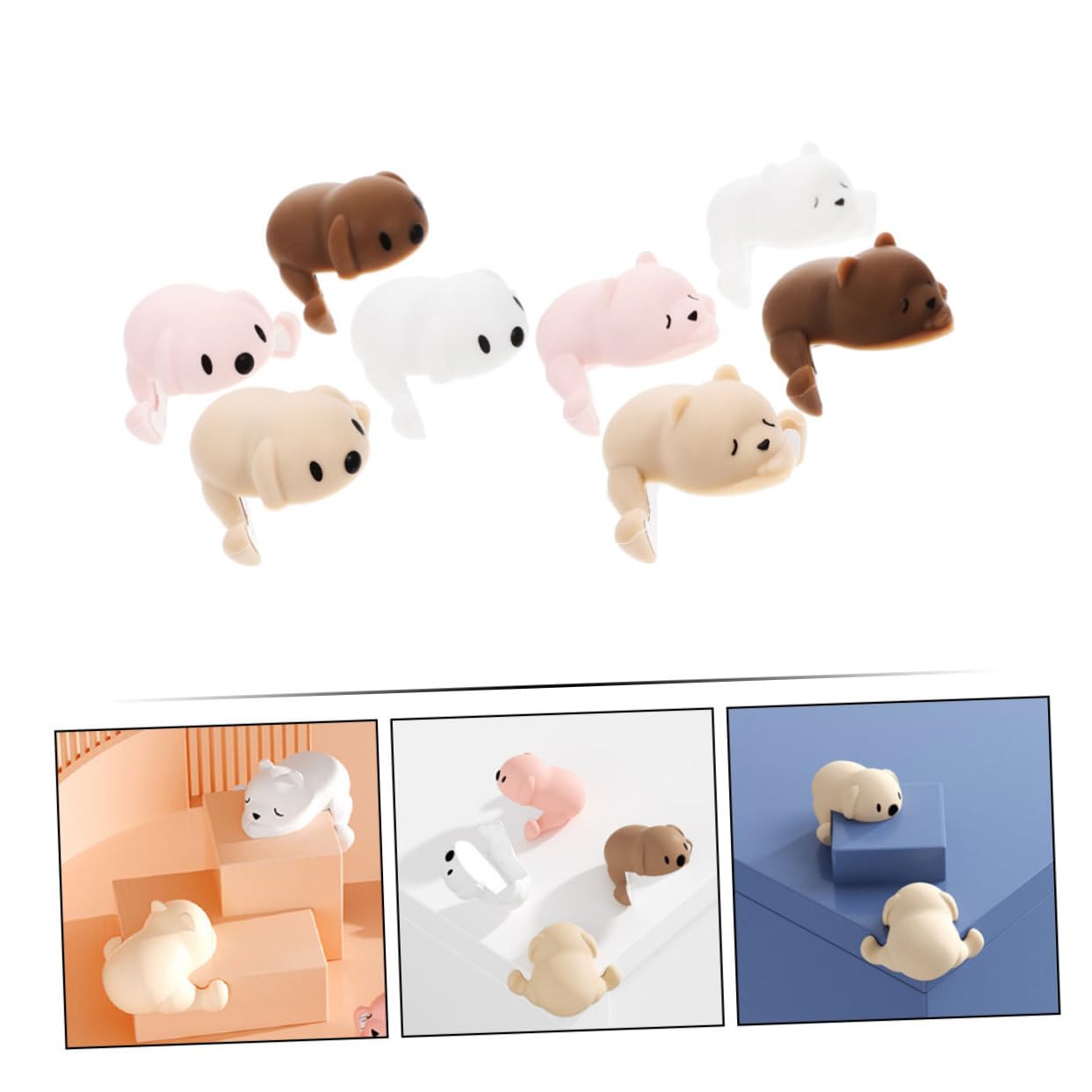 Toyvian 40piezas De Esquinas para Bebés De para Mesas De Protección De Muebles Diseño De Animales Seguridad Infantil y Anticolisión
