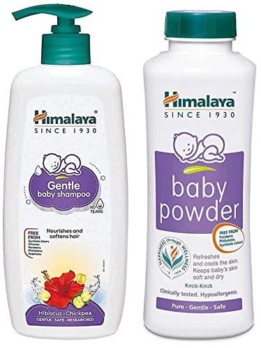 Image of Himalaya Baby Shampoo (400 ml) & Himalaya Baby Powder (400g)