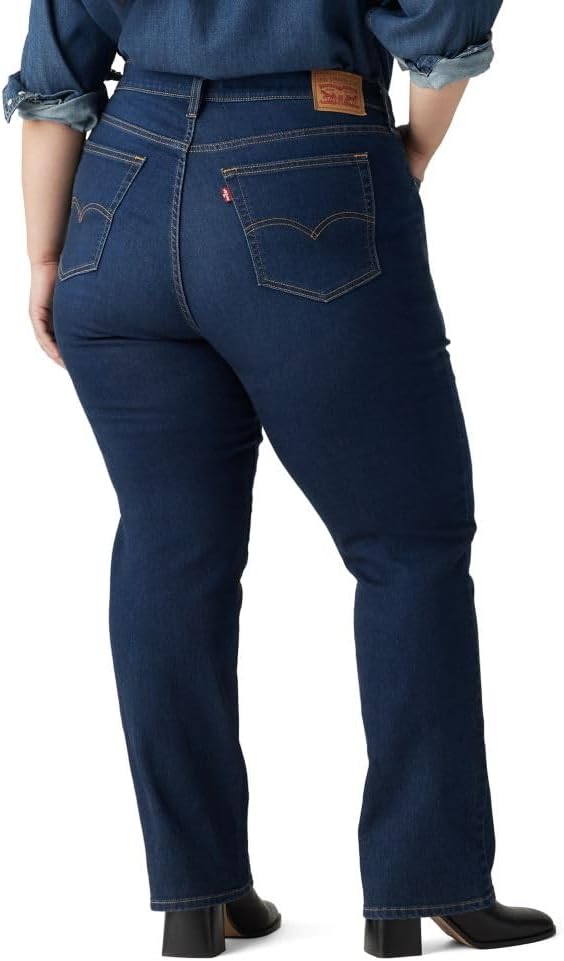 Levi's Women's 724 High Rise Straight Jeans (Also Available in Plus) Plus Size 14 Plus Chelsea Carbon Glow