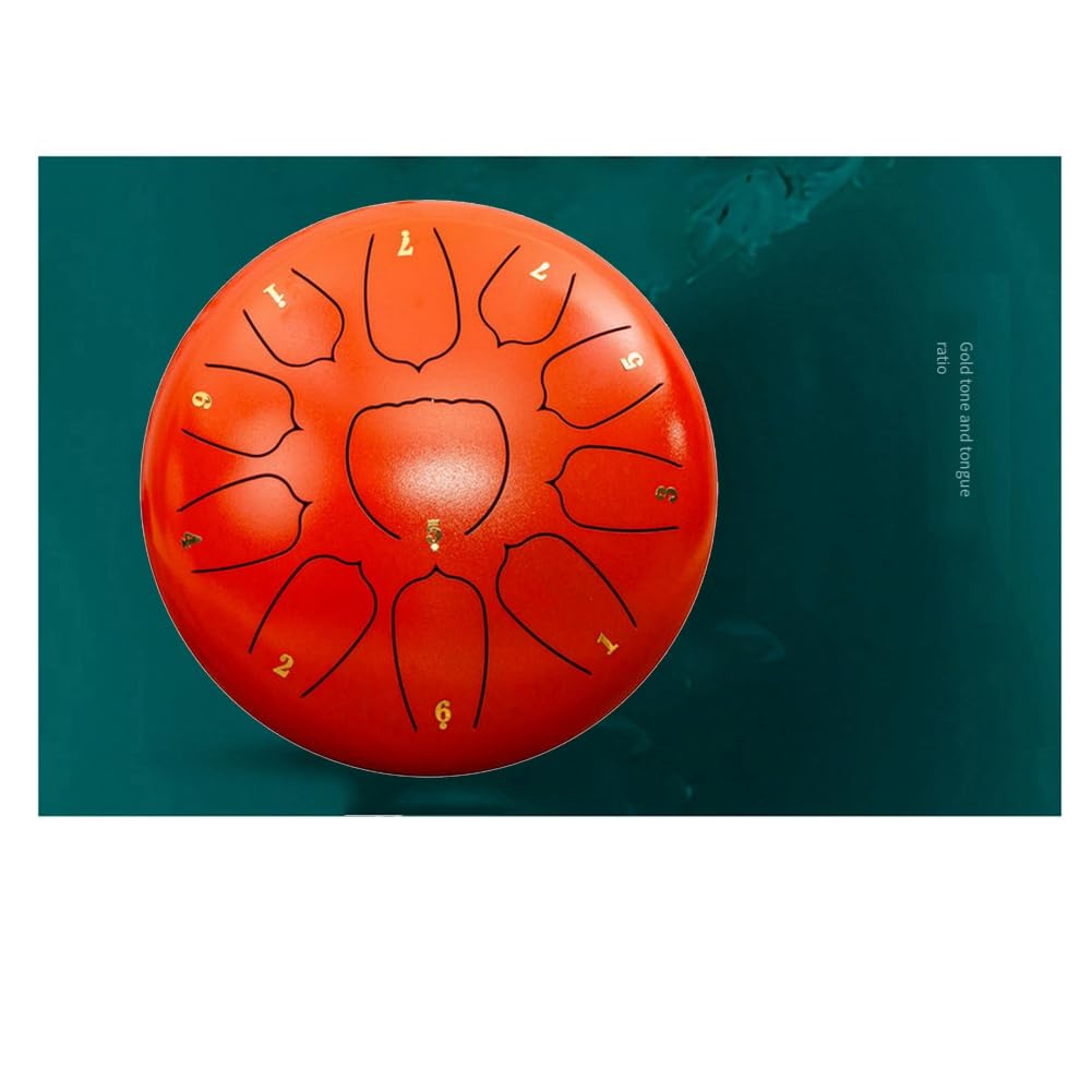 Malloy Tambour de Pluie Extérieur Bleu Marine 10 Pouces 11 Tons, Tambour de Pluie de Jardin, Tambour de Chakra de Pluie, Tambour Éthéré, Tambour à Main