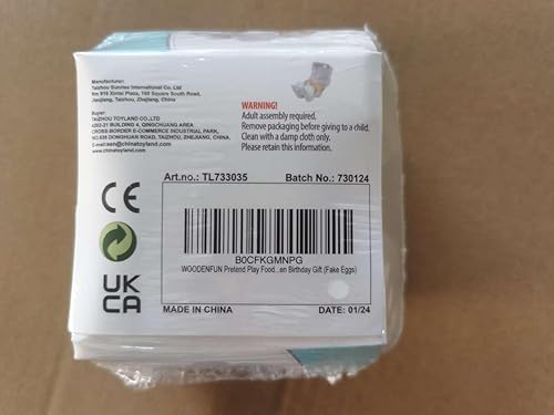 Miniatura 8 de Huevos de madera, 4 piezas de juguetes de corte de huevos de Pascua, juegos de comida de juego de simulación para niños desarrollo temprano, regalos