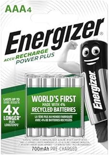Energizer Power Plus NH12 700 BP4 Pre-Ch Akumulatory, Srebrny, 4 Sztuki