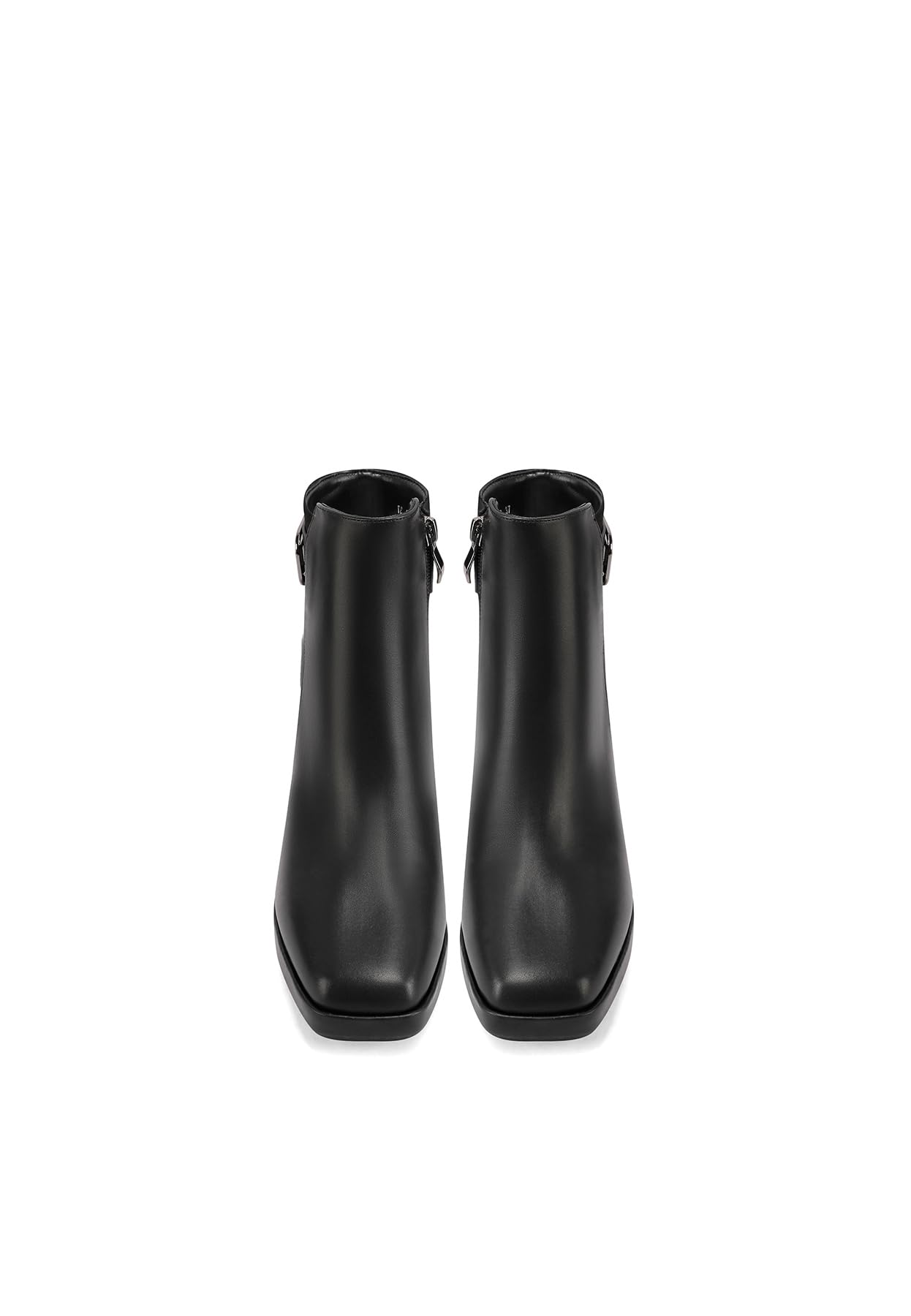 QUEEN HELENA Tronchetti con Tacco Largo Stivaletti con Zip Laterale Casual Donna ZM9836