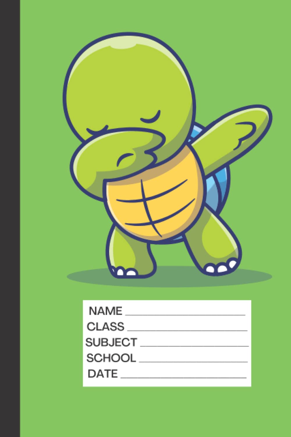 Anime notebook for school sailor moon: 100 pages with green cover design