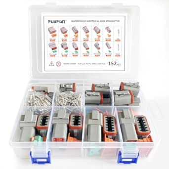601-Piece DT Deutsch Connector Kit - Waterproof Electrical Connectors With Removal Tool