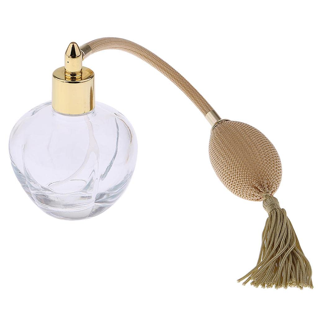 Leere Kristall Parfümflasche, 100 Ml Sprühflasche, Gelb