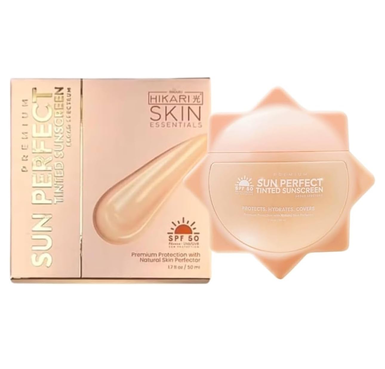 Amazon.com: Hikari Skin Premium Sun Perfect Tinted Sunscreen SPF