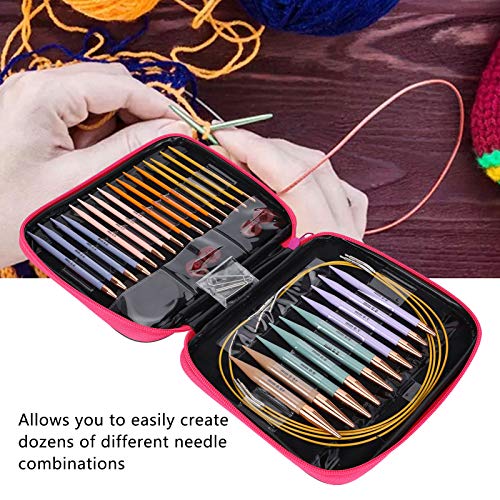 11 Paires D'aiguilles à Tricoter PIXNOR En Acier Inoxydable, 14 Pouces