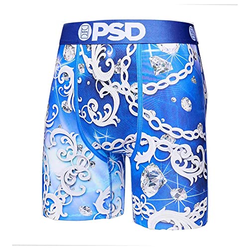 PSD Men's Blu Sterling Boxer Briefs, Blue, L2