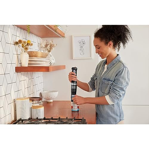 BLACK+DECKER Kitchen Wand Cordless Immersion Blender, 6 in 1 Multi Tool Set, Hand Blender with Charging Dock, Black (BCKM1016KS10) - image 2