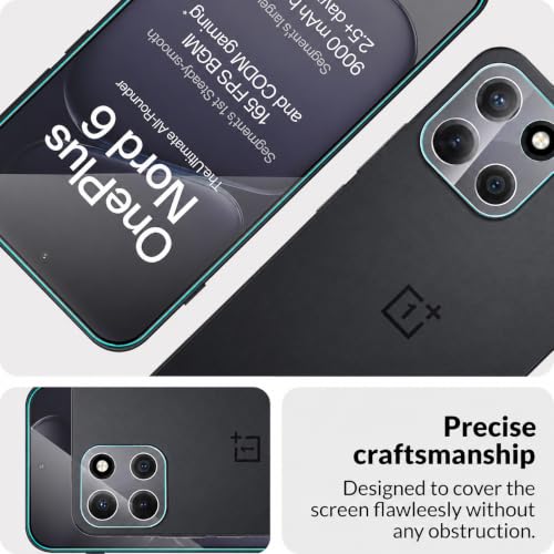 Image of ArmourPro Tempered Glass and Clear Camera Lens Protector for OnePlus Nord 6, Edge to Edge Screen Guard, Anti-Bubble, Scratch Resistant, Anti-Fingerprint, Installation Kit | Clear