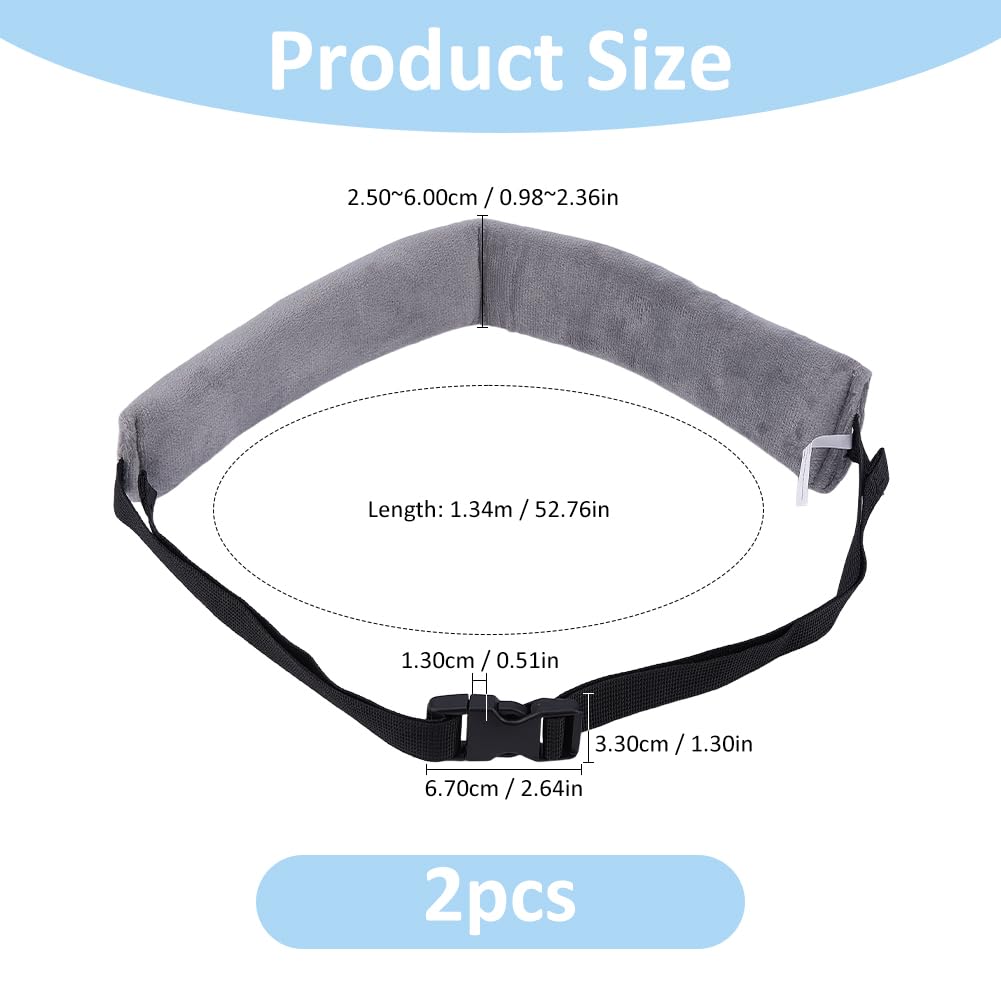 SUPERFINDINGS Correas para silla alta, arnés gris para trona de 134 cm, cinturón ajustable para niños pequeños con cierres de plástico, correa de seguridad para cochecito, silla alta, cochecito