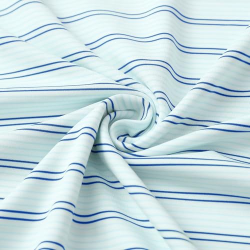 M MAELREG Mens Golf Shirts Dry Fit Moisture Wicking Performance Sports Short Sleeve Striped Collared Polo Shirts for Men4