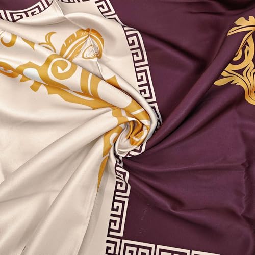 Image of Stoa Paris 300TC UltraSatin Super Size 7 Piece Comforter Set, 274cm x 274cm Ideal for King & Double Bed, Gentle on Skin & Hair, Fade & Wrinkle Resistant, Quick Dry, Coronation - Purple