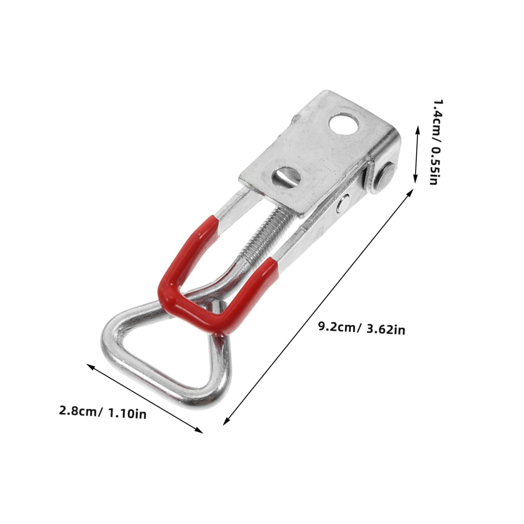 OSALADI 6pcs Adjustable Toggle Hasp Latch Quick Release Draw Clamp Heavy Duty Latch for Freezer Doors Smoker Lids Trunks Case