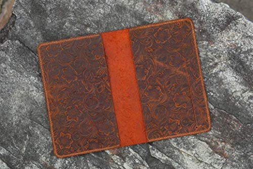Women flower embossing real genuine Leather cover case for Leuchtturm 1917 Medium A5 Notebook JOTTBOOK / - LA520S2