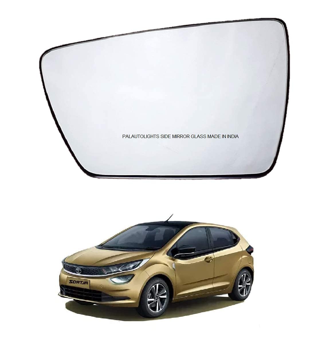Palautolights Altroz Left Side Mirror Convex Curved Glass/Side Glass-Left Side/Passenger Side